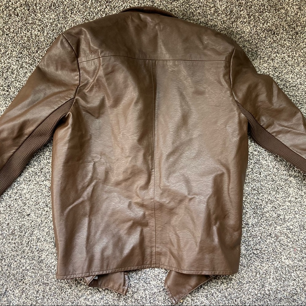 Brown Moto Jacket - image 2